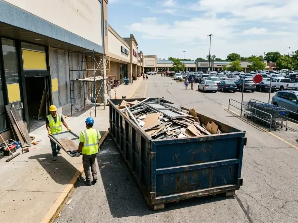 retail-store-renovation-debris-003 — frequently asked questions, Roll-off Dumpster Rentals in Jennings, MO